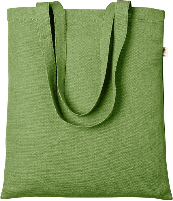 Am image of a Custom Econscious 6.8 oz Hemp Simplicity Tote in Olive!