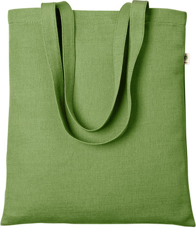 Am image of a Custom Econscious 6.8 oz Hemp Simplicity Tote in Olive!