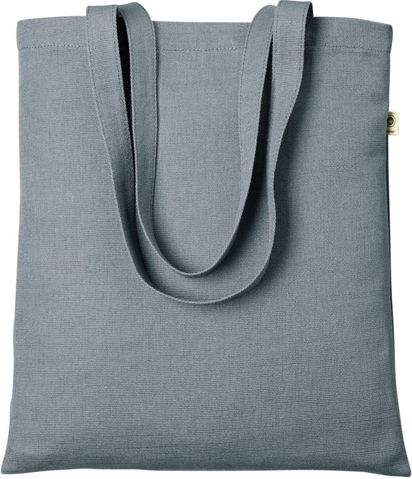 Am image of a Custom Econscious 6.8 oz Hemp Simplicity Tote in Charcoal!