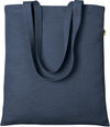 Am image of a Custom Econscious 6.8 oz Hemp Simplicity Tote in Navy!