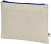 Am image of a Custom Econscious Hemp Pouch in Natural/Blue!