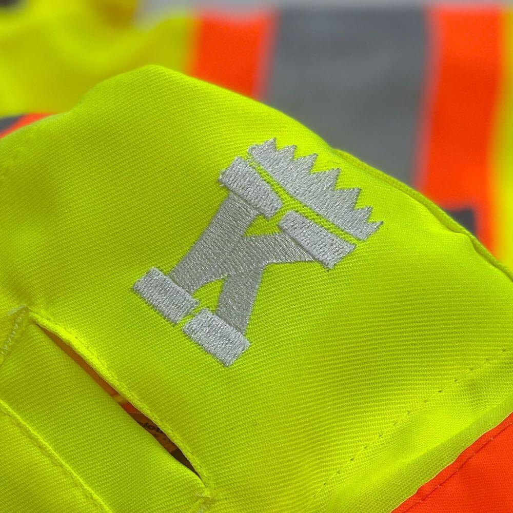 An image of a design printed with our embroidery print method.
