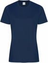 Am image of a Custom ATC everyday Ring Spun Cotton Ladies Tee in Navy!
