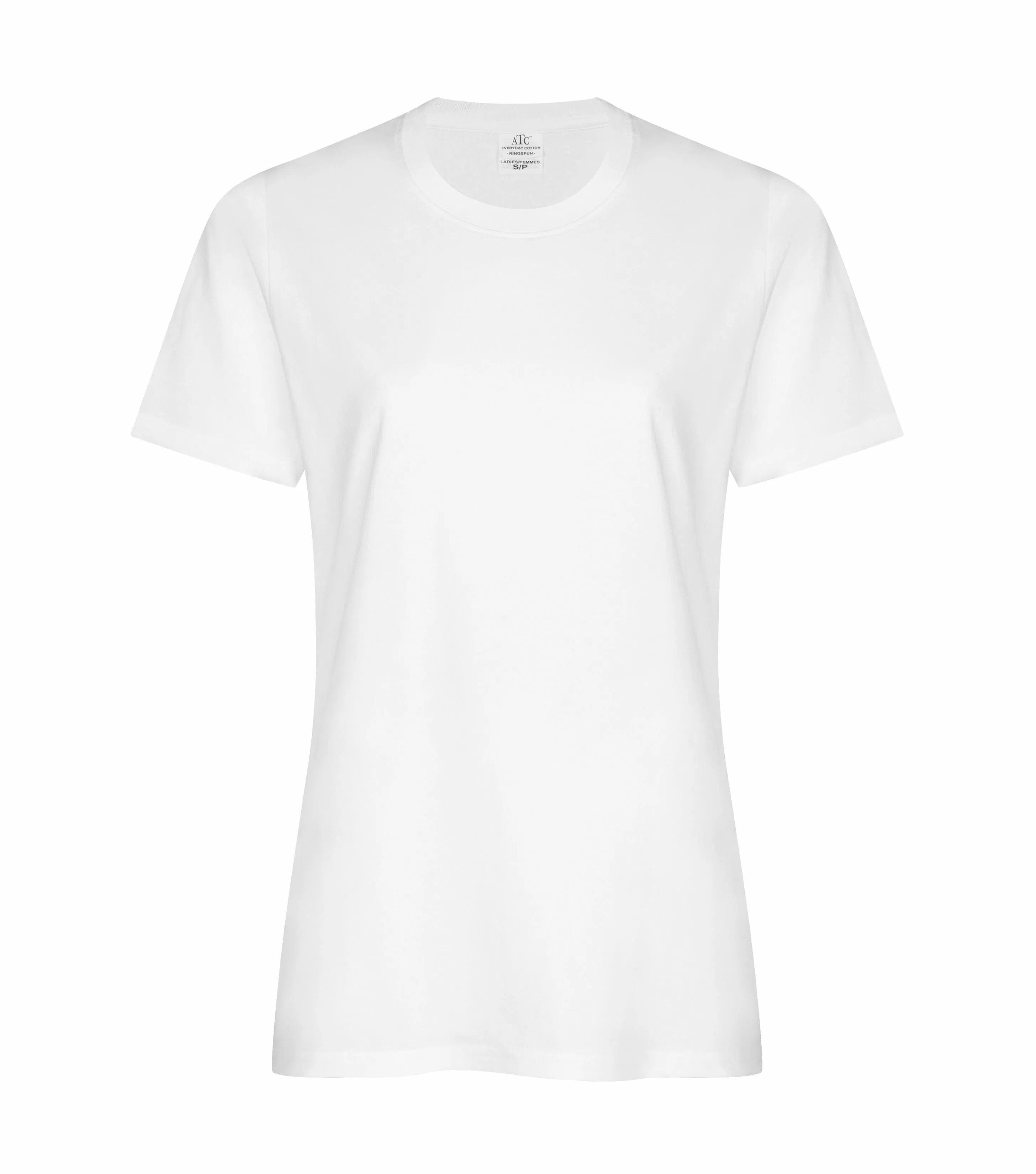 ATC everyday Ring Spun Cotton Ladies Tee in White