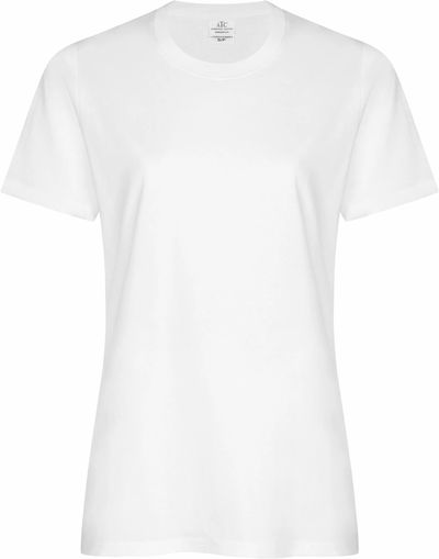 Am image of a Custom ATC everyday Ring Spun Cotton Ladies Tee in White!