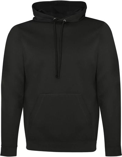 Am image of a Custom ATC Game Day Fleece Hooded Sweatshirt in Black!