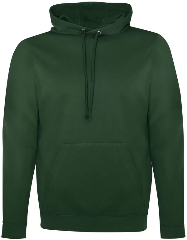 Am image of a Custom ATC Game Day Fleece Hooded Sweatshirt in Forest Green!