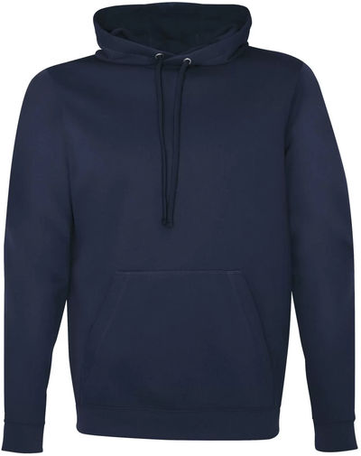Am image of a Custom ATC Game Day Fleece Hooded Sweatshirt in True Navy!
