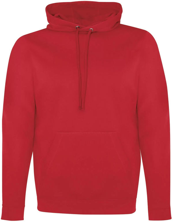 Am image of a Custom ATC Game Day Fleece Hooded Sweatshirt in True Red!