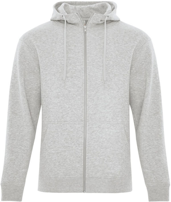 Am image of a Custom ATC ESACTIVE FULL ZIP HOODED SWEATSHIRT in Athletic Heather!