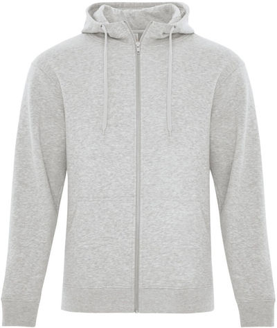 Am image of a Custom ATC ESACTIVE FULL ZIP HOODED SWEATSHIRT in Athletic Heather!