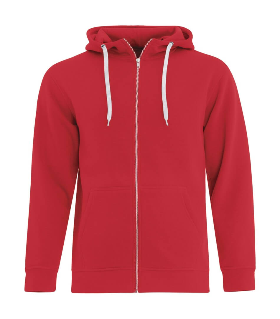 ATC ESACTIVE FULL ZIP HOODED SWEATSHIRT in True Red