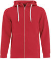 Am image of a Custom ATC ESACTIVE FULL ZIP HOODED SWEATSHIRT in True Red!