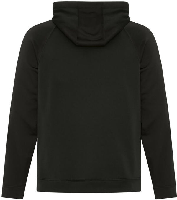 Am image of a Custom ATC Game Day Fleece Two Tone Hooded Sweatshirt in Black/Black!