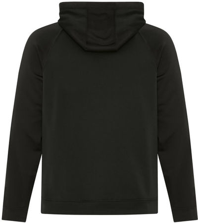 Am image of a Custom ATC Game Day Fleece Two Tone Hooded Sweatshirt in Black/Black!