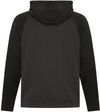 Am image of a Custom ATC Game Day Fleece Two Tone Hooded Sweatshirt in Charcoal/Black!