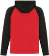 Am image of a Custom ATC Game Day Fleece Two Tone Hooded Sweatshirt in True Red/Black!