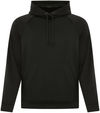 Am image of a Custom ATC Game Day Fleece Two Tone Hooded Sweatshirt in Black/Black!