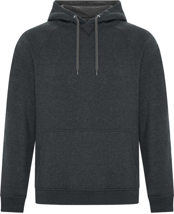 Am image of a Custom ATC ESACTIVE Vintage Hooded Sweatshirt in Black Heather!