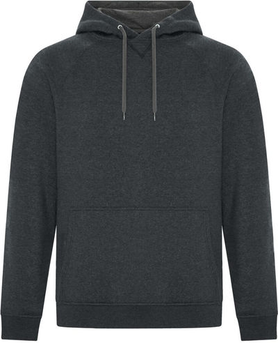 Am image of a Custom ATC ESACTIVE Vintage Hooded Sweatshirt in Black Heather!