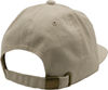 Am image of a Custom Nissi Washed Cotton Flat Bill Cap in Light Beige!