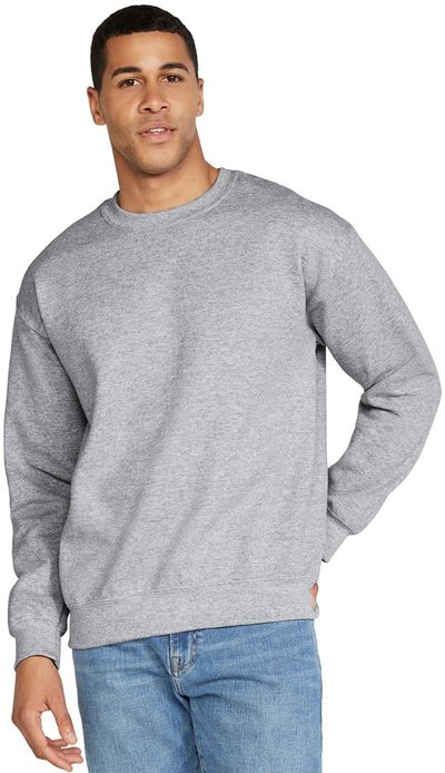Am image of a Custom Gildan Adult DryBlend Fleece Crew in Sport Grey!