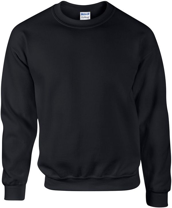 Am image of a Custom Gildan Adult DryBlend Fleece Crew in Black!