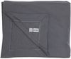 Am image of a Custom Gildan Heavy Blend Fleece Stadium Blanket in CHARCOAL!