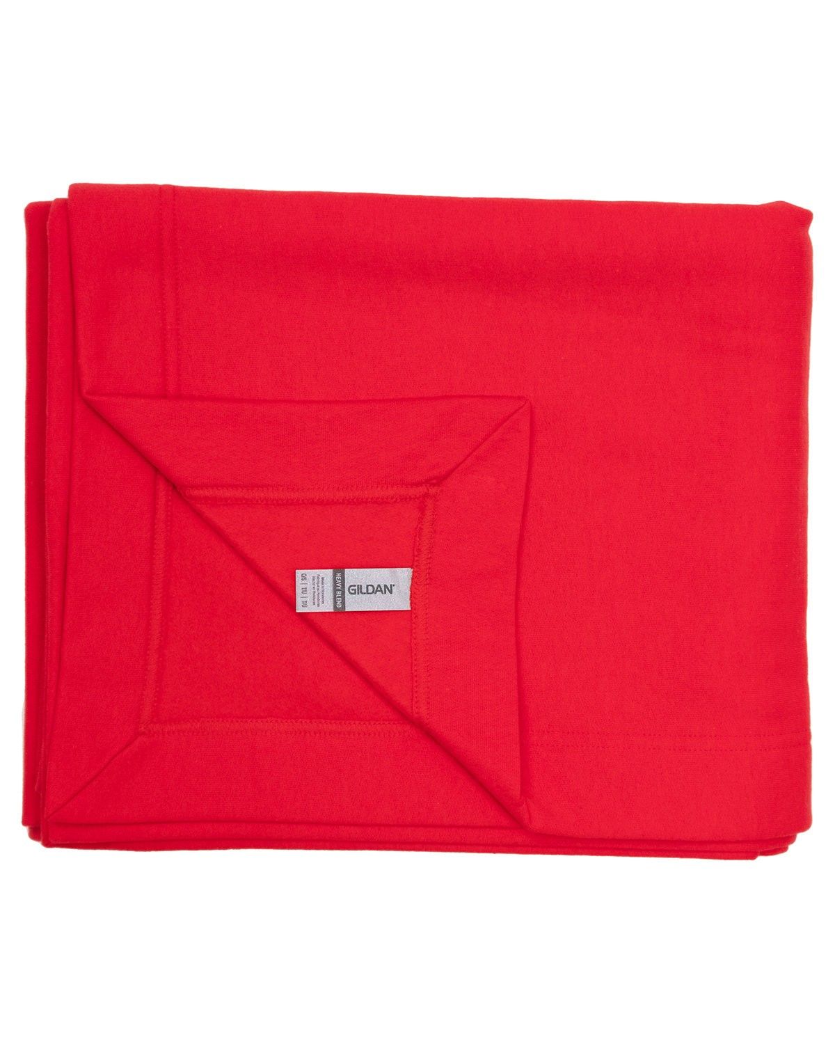 Gildan Heavy Blend Fleece Stadium Blanket in RED