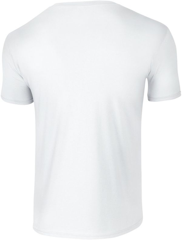 Am image of a Custom Gildan Softstyle T Shirt in White!