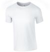 Am image of a Custom Gildan Softstyle T Shirt in White!