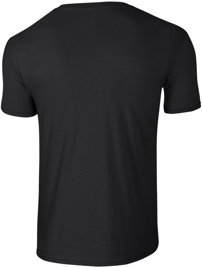 Am image of a Custom Gildan Softstyle T Shirt in Black!