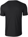 Am image of a Custom Gildan Softstyle T Shirt in Black!
