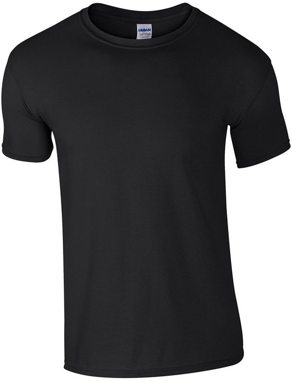 Am image of a Custom Gildan Softstyle T Shirt in Black!