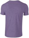 Am image of a Custom Gildan Softstyle T Shirt in Heather Purple!