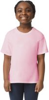 Am image of a Custom Gildan Youth Softstyle T Shirt in LIGHT PINK!