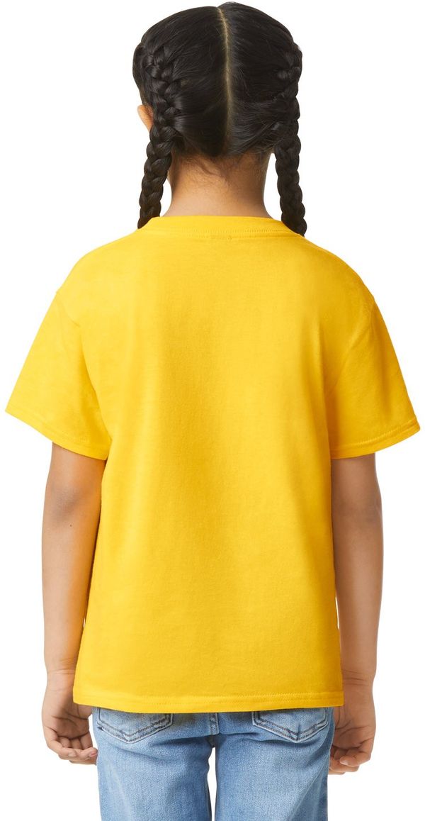 Am image of a Custom Gildan Youth Softstyle T Shirt in DAISY!