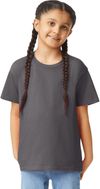 Am image of a Custom Gildan Youth Softstyle T Shirt in CHARCOAL!
