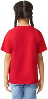 Am image of a Custom Gildan Youth Softstyle T Shirt in RED!