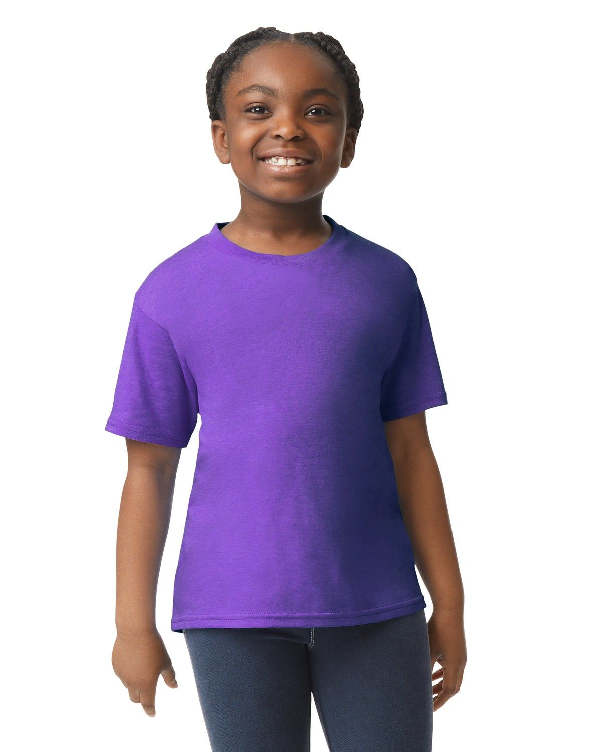 Gildan Youth Softstyle T Shirt in PURPLE