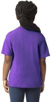 Am image of a Custom Gildan Youth Softstyle T Shirt in PURPLE!