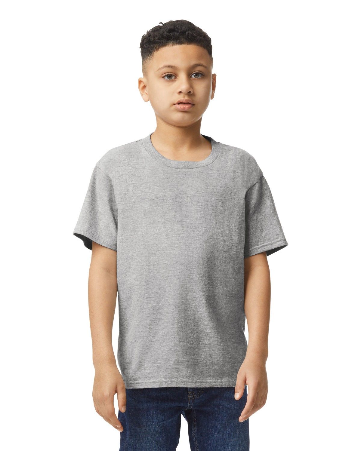 Gildan Youth Softstyle T Shirt in RS SPORT GREY