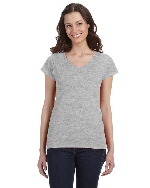 Gildan Softstyle Ladies V Neck T Shirt