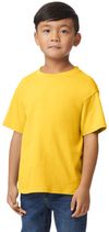 Am image of a Custom Gildan Youth Softstyle Midweight T Shirt in DAISY!