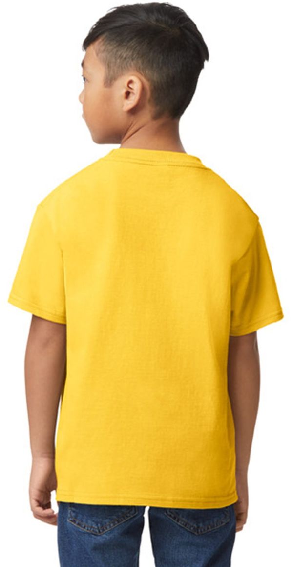 Am image of a Custom Gildan Youth Softstyle Midweight T Shirt in DAISY!