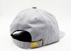 Am image of a Custom Nissi Washed Cotton Flat Bill Cap in Light Grey!