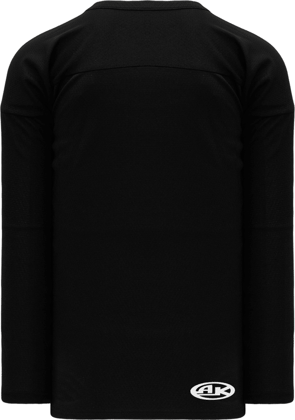 Am image of a Custom Athletic Knit Practice Series Hockey Jersey in Black!