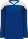 Am image of a Custom Athletic Knit League Series Hockey Jersey in Royal/White!