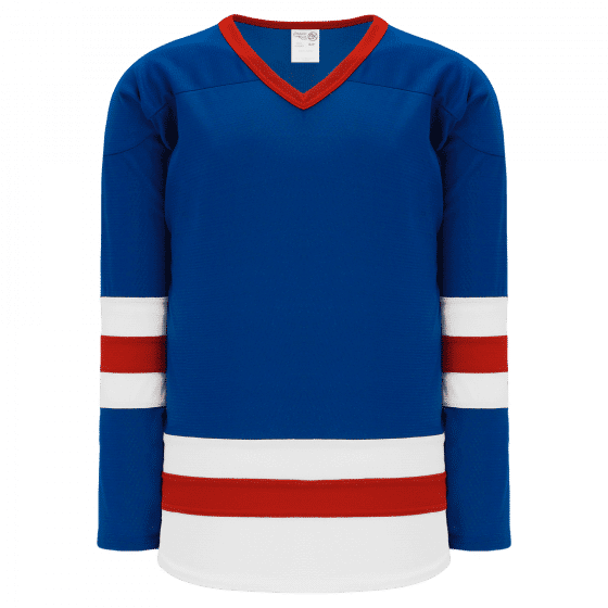 Athletic Knit League Series Mid Hockey Jersey in Royal/White/Red