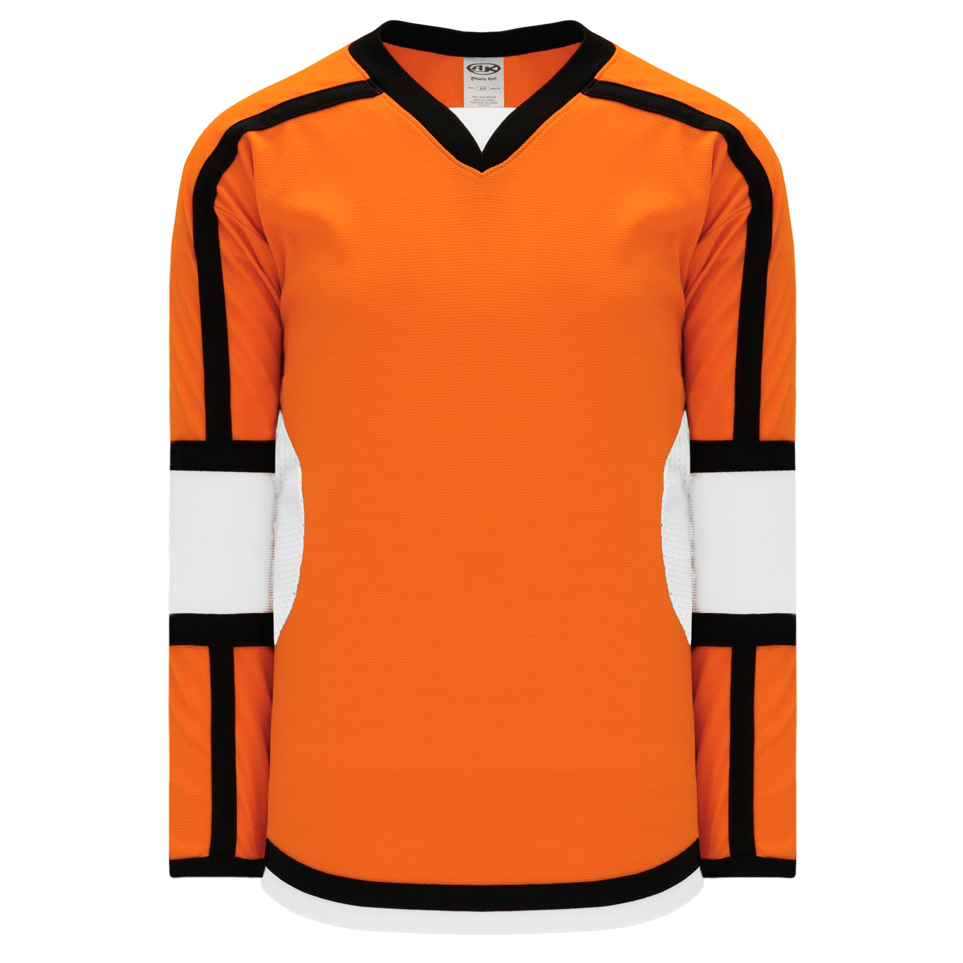 Athletic Knit Select Series Hockey Jersey in Orange/White/Black